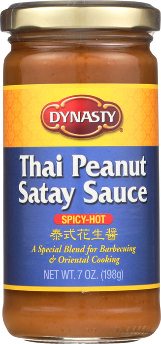 DYNASTY: Sauce Peanut Thai Satay, 7 oz