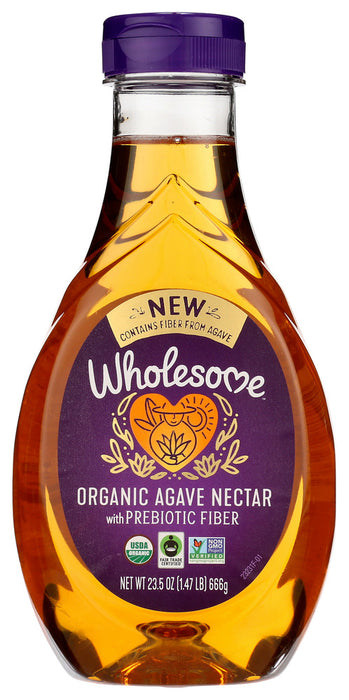 WHOLESOME: Organic Agave Vinegar With Prebiotic Fiber, 23.5 oz