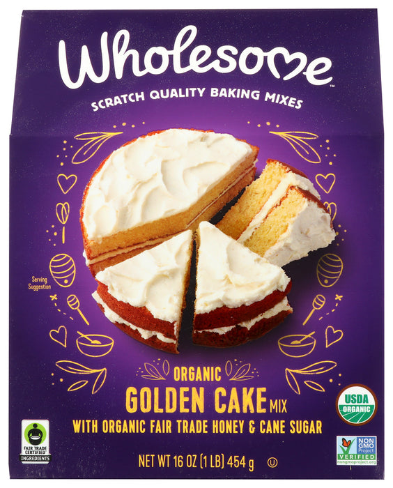WHOLESOME: Mix Cake Golden, 16 oz