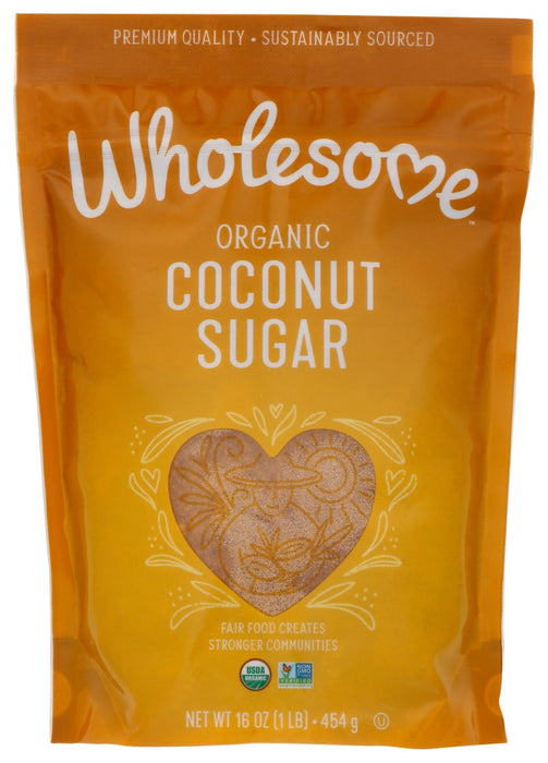 WHOLESOME SWEETENERS: Organic Coconut Palm Sugar, 16 oz