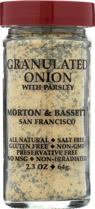 MORTON & BASSETT: Granulated Onion With Parsley, 2.3 oz