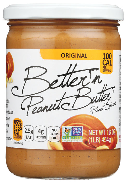 BETTER N PEANUT BUTTER: Peanut Spread Original, 16 oz