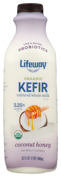 LIFEWAY: Kefir Whole Milk Organic Coconut Honey, 32 fo