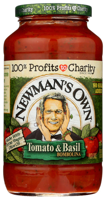 NEWMANS OWN: Sauce Tomato Basil, 24 oz