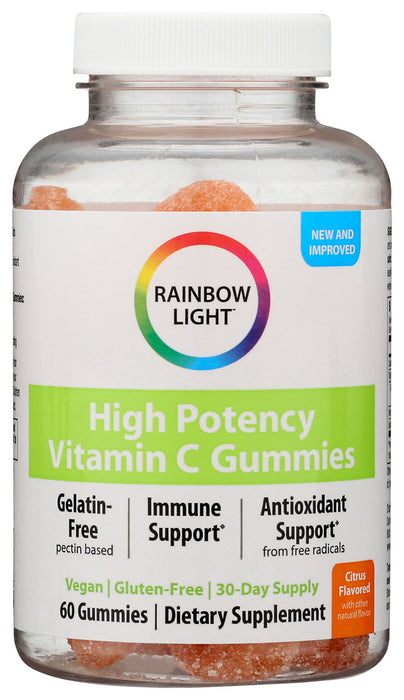 RAINBOW LIGHT: High Potency Vitamin C Gummies, 60 pc