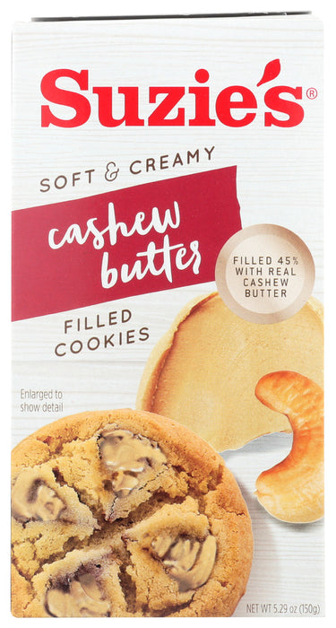SUZIES: Cashew Butter Filled Cookies, 5.29 oz