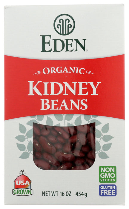 EDEN FOODS: Organic Dark Red Kidney Beans, 16 oz