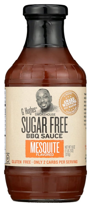 G HUGHES: Sugar Free Mesquite Bbq Sauce, 18 oz