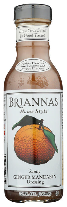 BRIANNAS: Home Style Saucy Ginger Mandarin Dressing, 12 oz