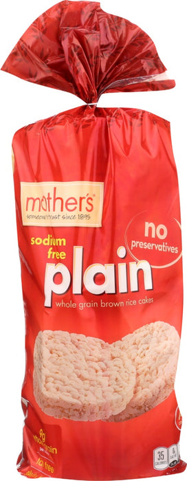 MOTHER'S: Plain Whole Grain Brown Rice Cakes, 4.5 oz