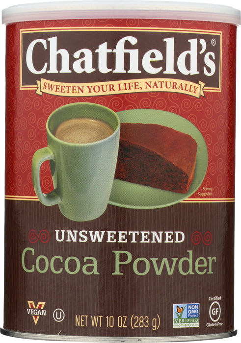 CHATFIELDS: All Natural Cocoa Powder Unsweetened, 10 oz