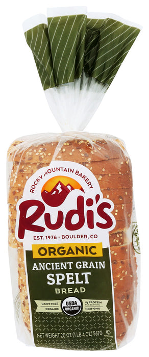 RUDI'S: Organic Spelt Ancient Grain Bread, 20 oz