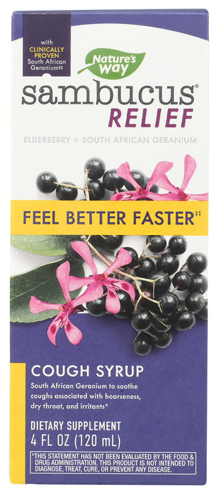 NATURE'S WAY: Sambucus Relief Syrup, 4 fo