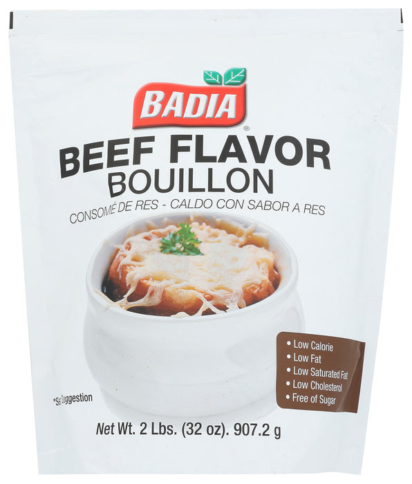 BADIA: Bouillon Beef Spout Bag, 2 LB