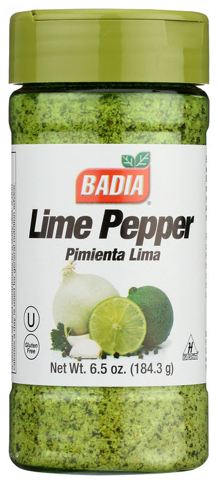 BADIA: Seasoning Lime Pepper, 6.5 OZ