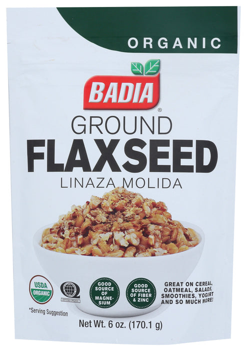 BADIA: Flax Seed Ground Organic, 6 oz