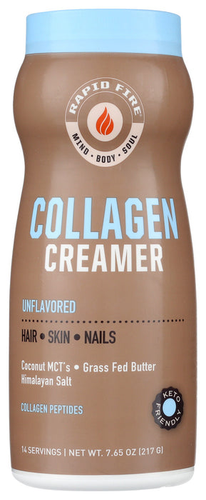 RAPID FIRE: Natural Flavor Collagen Creamer, 7.65 oz