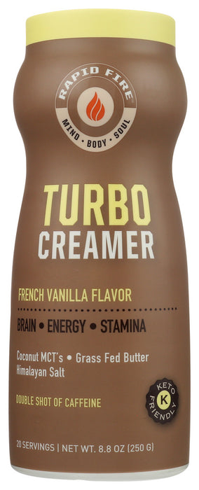 RAPID FIRE: French Vanilla Turbo Creamer, 8.8 oz