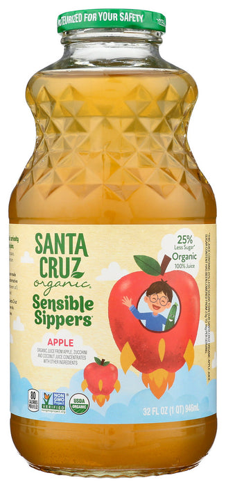 SANTA CRUZ: Organic Sensible Sippers Apple, 32 fo
