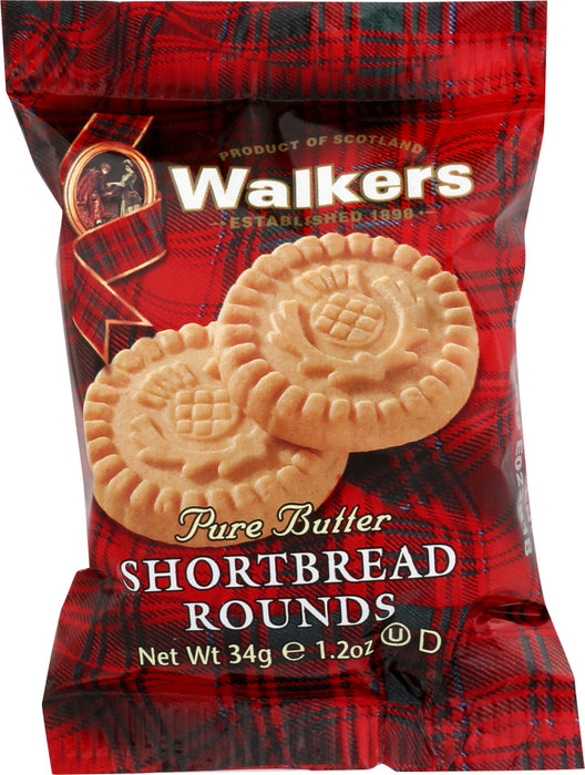 WALKERS: Shortbread Rounds, 1.2 oz