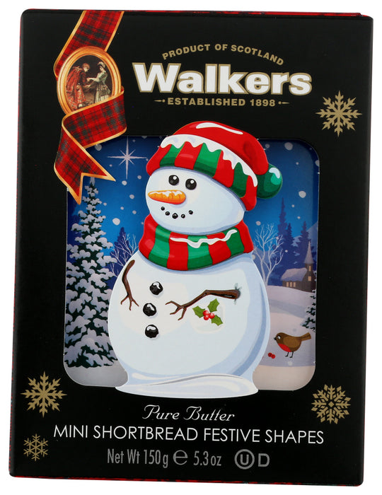 WALKERS: Mini Shortbread Festive Shapes, 5.3 oz