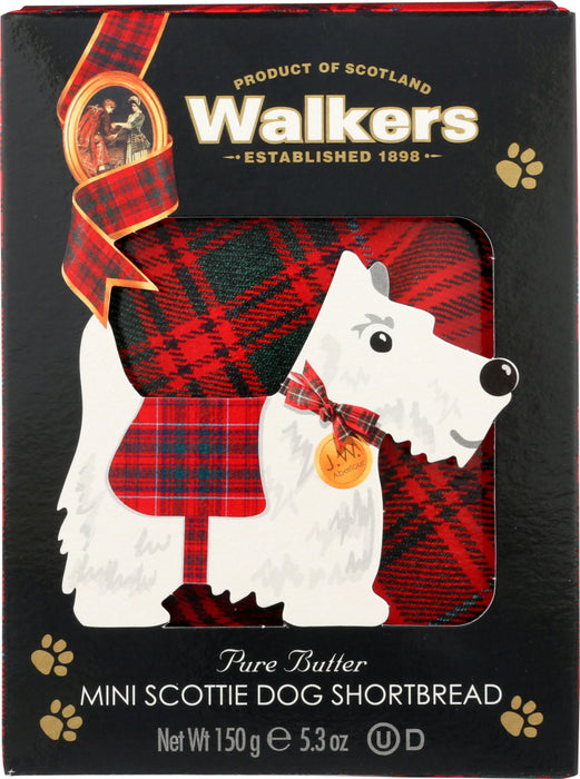 WALKERS: Mini Scottie Dog Shortbread Carton, 5.3 oz