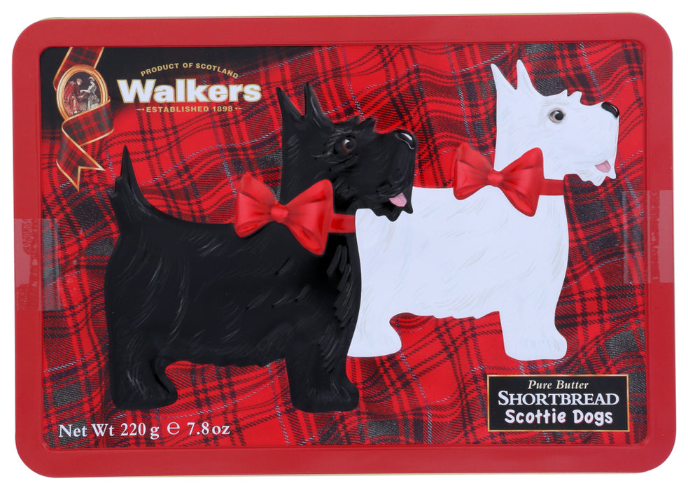 WALKERS: Scottie Dog Shortbread Cookies Tin, 7.8 oz