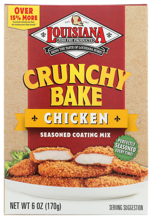 LOUISIANA FISH FRY: Seasoning Crunchy Bake Chicken, 6 OZ