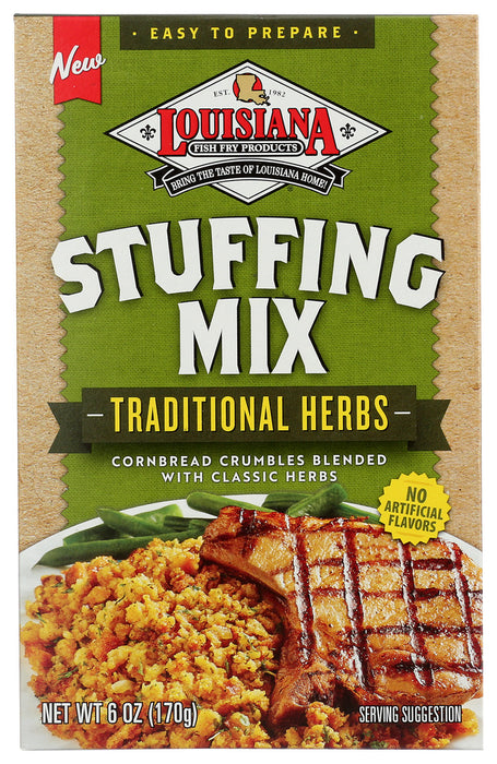 LOUISIANA FISH FRY: Stuffing Traditional Herbs Mix, 6 OZ