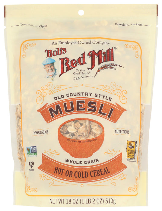 BOBS RED MILL: Old Country Style Muesli Whole Grain Cereal, 18 oz