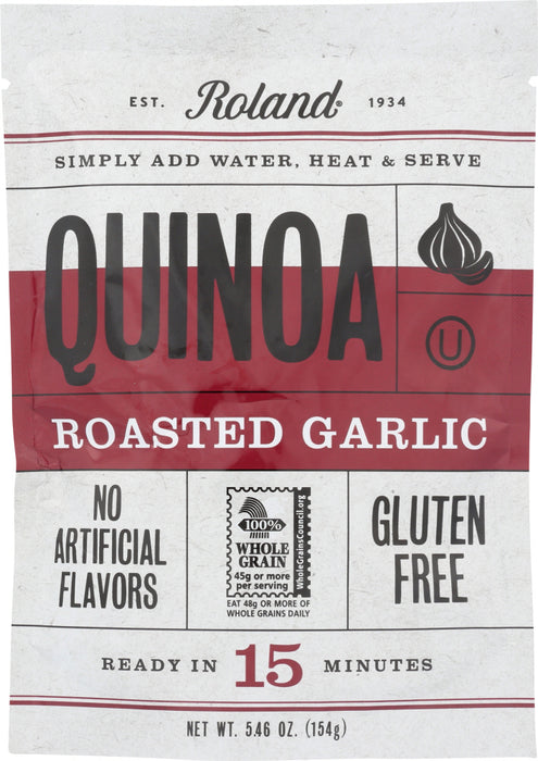 ROLAND: Quinoa Gluten Free Roasted Garlic, 5.46 oz