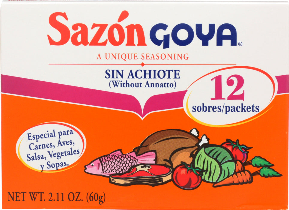 GOYA: Sazon Without Annatto, 2.11 oz