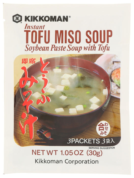 KIKKOMAN: Instant Tofu Miso Soup Mix, 1.05 oz