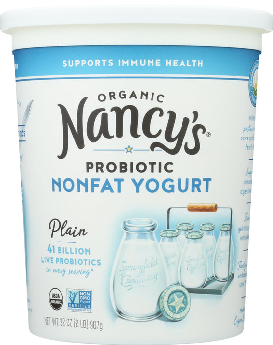 NANCY'S: Organic Plain Nonfat Yogurt, 32 oz