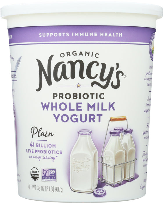 NANCY'S: Organic Plain Whole Milk Yogurt, 32 oz