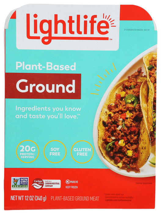 LIGHTLIFE: Meat Grnd Plant Based, 12 oz