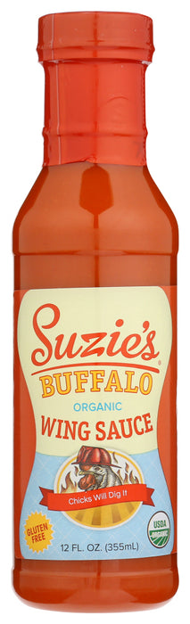 SUZIE'S: Organic Buffalo Wing Sauce, 12 fo