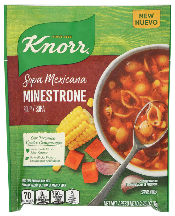 KNORR: Sopa Mexicana Minestrone Soup, 2.75 oz