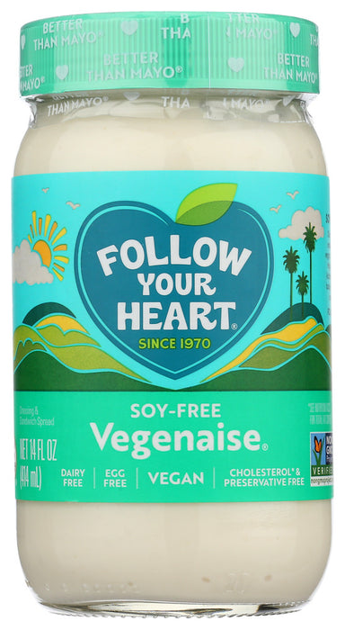 FOLLOW YOUR HEART: Vegenaise Soy-Free Dressing and Sandwich Spread, 16 oz