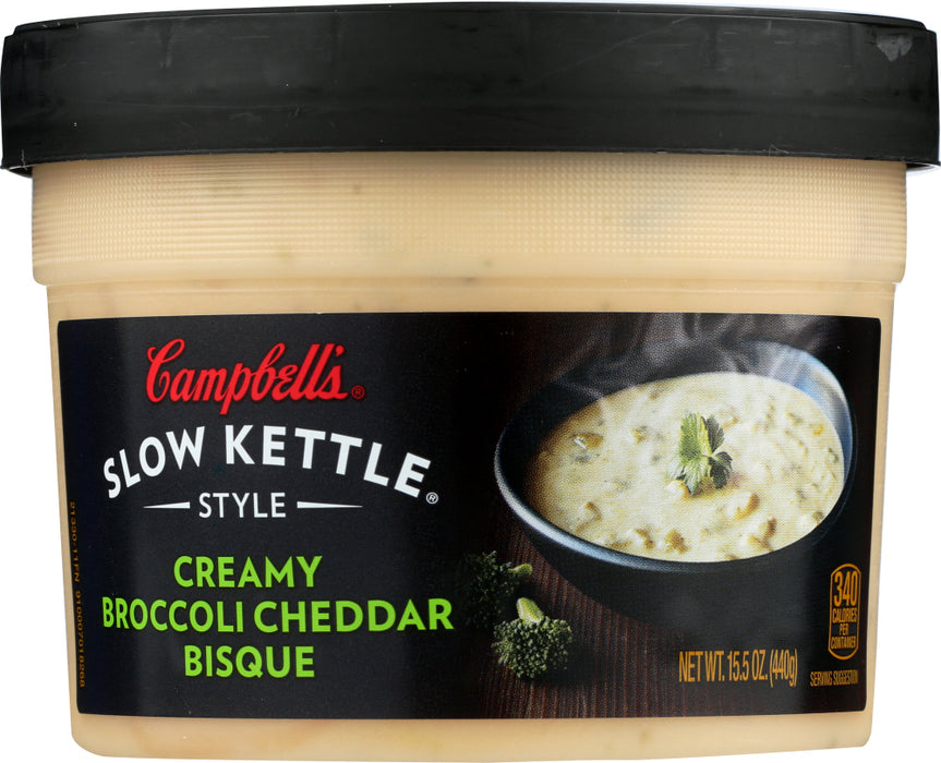 CAMPBELLS: Creamy Broccoli Cheddar Bisque, 15.5 oz
