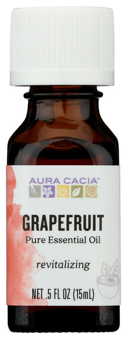 AURA CACIA: 100% Pure Essential Oil Grapefruit, 0.5 Oz