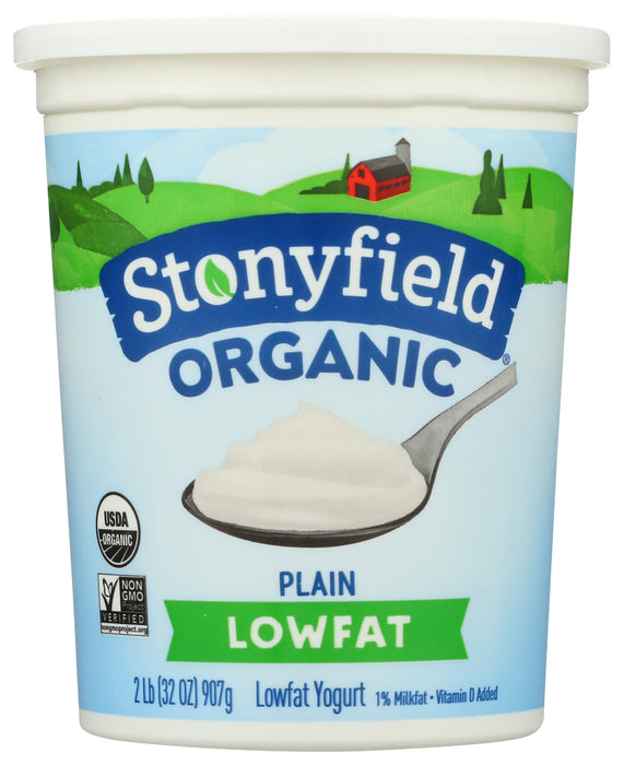 STONYFIELD: Farm Organic Lowfat Plain Yogurt, 32 oz