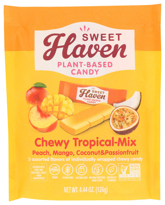 SWEET HAVEN: Candy Chewy Trpcal Pouch, 4.44 oz