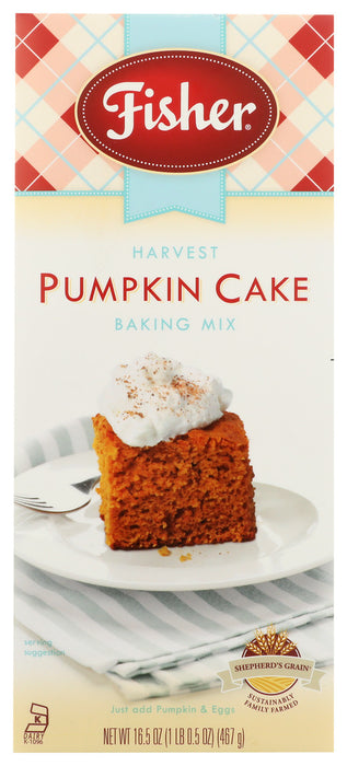 FISHER: Harvest Pumpkin Cake Mix, 16.5 oz