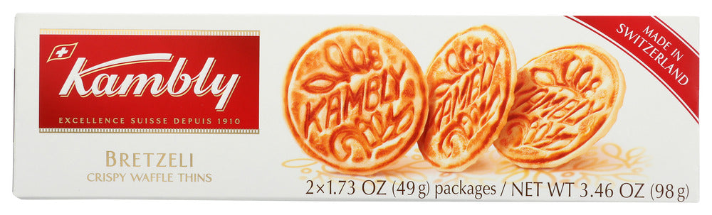 KAMBLY: Biscuit Bretzeli Swiss, 3.46 oz