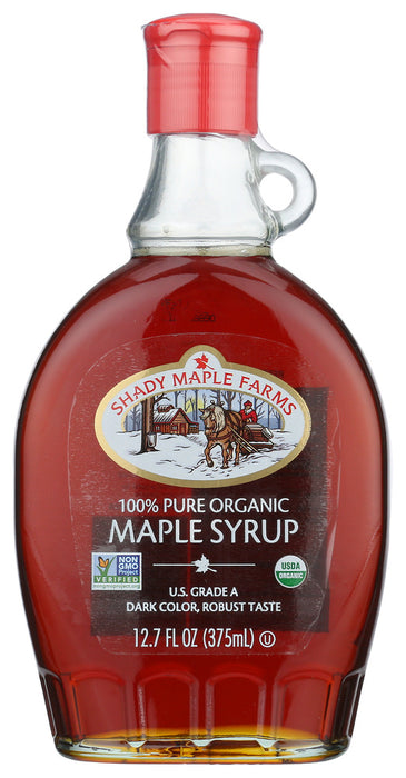 SHADY MAPLE FARMS: Organic Grade A Maple Syrup, 12.7 oz