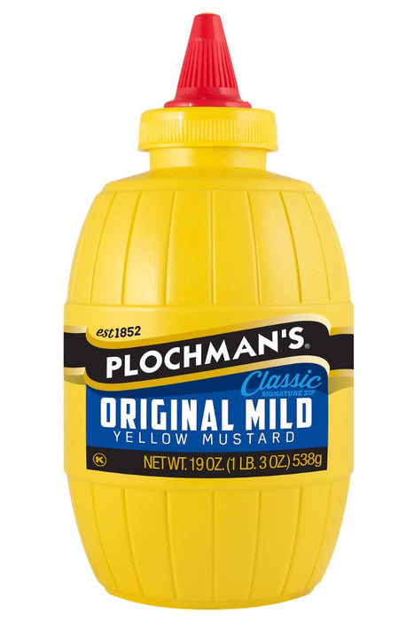 PLOCHMANS: Mustard Yellow Mild, 19 oz