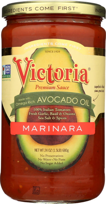 VICTORIA: Sauce Marinara Avcdo Oil, 24 oz