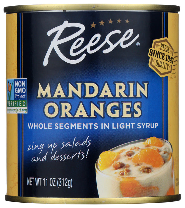 REESE: Mandarin Oranges Whole Segments In Light Syrup, 11 oz