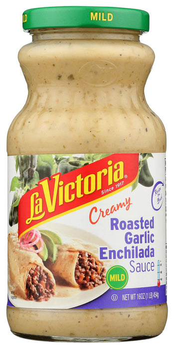 LA VICTORIA: Roasted Garlic Enchilada Sauce, 16 oz